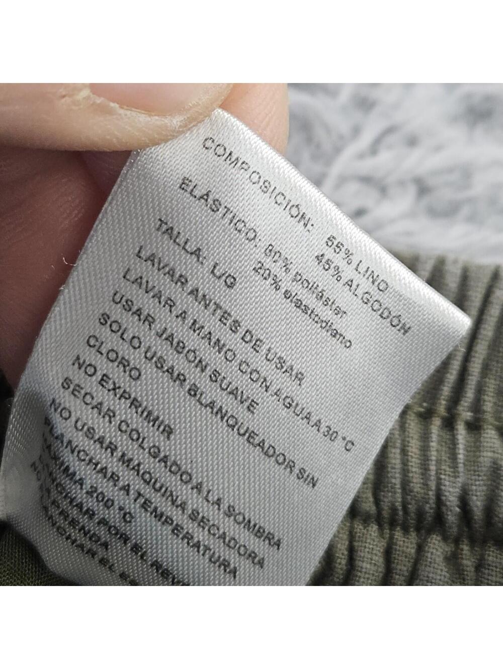 GIVENCHY Shorts 65% Linen Blend Small (Fits 28-32x8) Green Lightweight Drawstrin - Picture 5 of 14